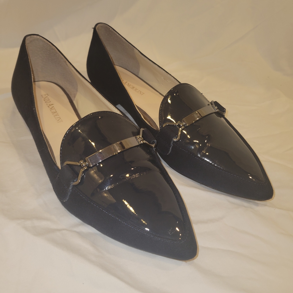 Enzo Angiolini Black Patent Women's Loafers